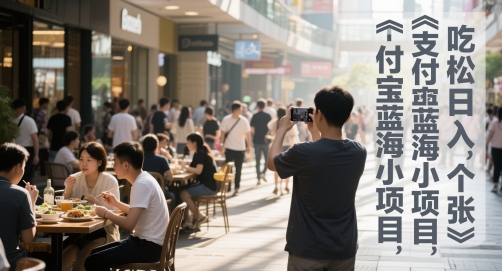 支付宝蓝海小项目，吃饭逛街拍个照，轻松日入1张-小白网创