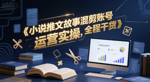 小说推文故事混剪账号运营实操，全程干货-小白网创