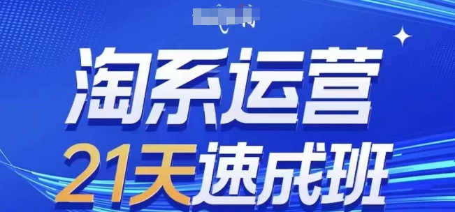 淘系运营21天速成班(更新24年12月)，0基础轻松搞定淘系运营，不做假把式-小白网创