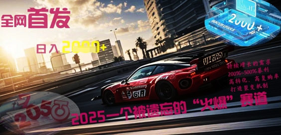 全网首发：2025一个被遗忘的“火爆”赛道轻松日入多张-小白网创