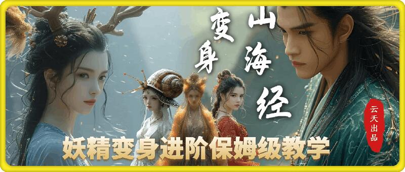 云天AI山海经变身视频教程，妖精变身进阶保姆级教学-小白网创
