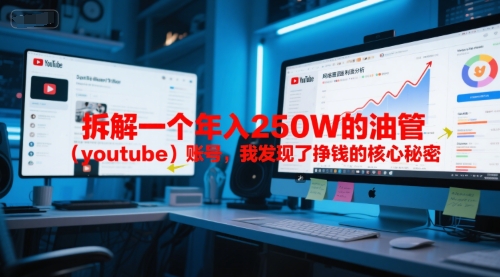 付费文章：拆解一个年入250W的油管（youtube）账号，我发现了挣钱的核心秘密-小白网创