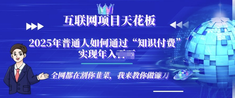 2025-互联网项目天花板”知识付费”卖项目合伙人镰刀训练营-小白网创
