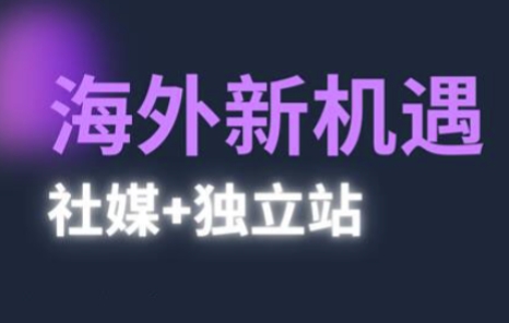 2025出海新机遇(社媒+独立站)，海外新机遇，实现独立站的高效运营与出海-小白网创