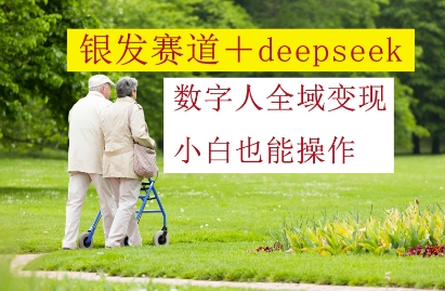 银发赛道+deepseek数字人全域变现，小白也能操作-小白网创
