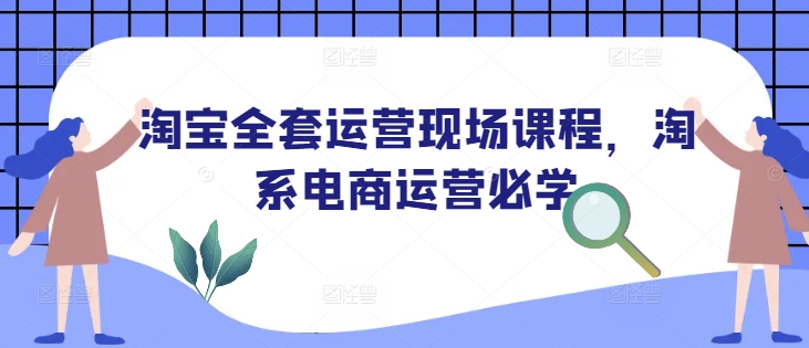 淘宝全套运营现场课程，淘系电商运营必学-小白网创