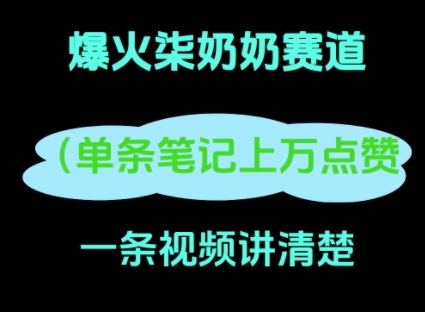 小红书爆火柒奶奶，13 天涨粉 8.7 W，全流程拆解-小白网创