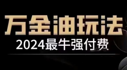 2024最牛强付费，万金油强付费玩法，干货满满，全程实操起飞（更新12月）-小白网创