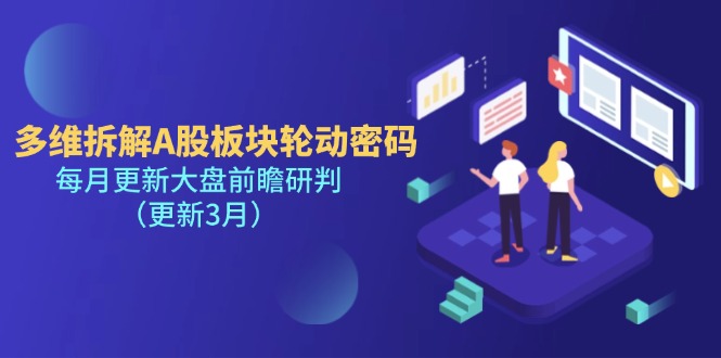（14213期）多维拆解A股板块轮动密码，每月更新大盘前瞻研判（更新3月）-小白网创
