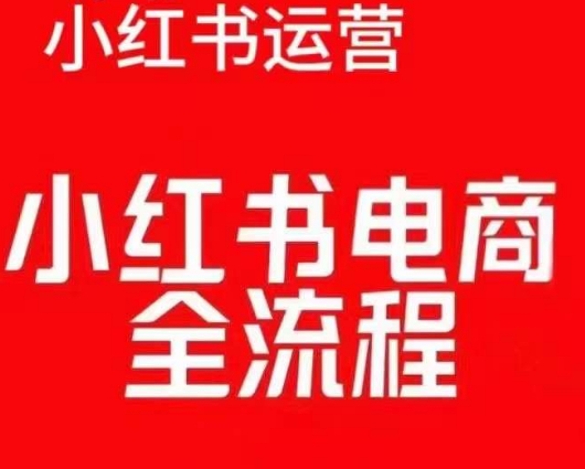 红薯电商实操课，小红书电商全流程-小白网创