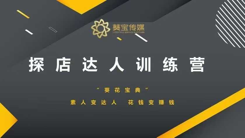 探店达人训练营，素人变达人，花钱变赚钱-小白网创