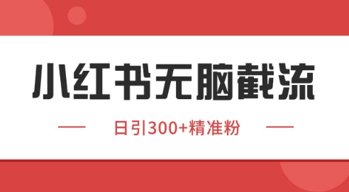 小红书截流同行客源，独家野路子获客玩法 日引200+暴力获客【揭秘】-小白网创