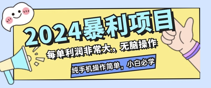 2024暴利项目，闲鱼无货源，每单利润非常大，无脑操作，小白必学-小白网创
