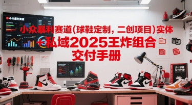 小众暴利赛道(球鞋定制，二创项目)实体+私域2025王炸组合  交付手册-小白网创