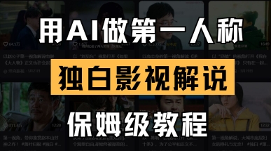 用AI做第一人称独白影视解说，手把手教学，保姆级教程-小白网创