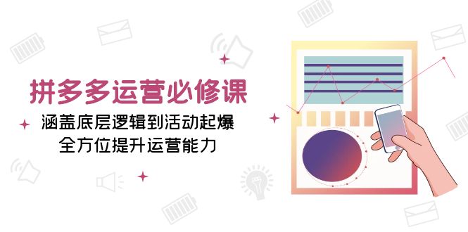 （13647期）拼多多运营必修课：涵盖底层逻辑到活动起爆，全方位提升运营能力-小白网创