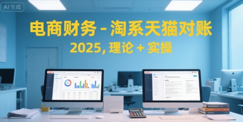 电商财务-淘系天猫对账2025，理论+实操-小白网创
