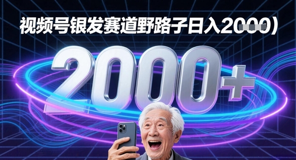 蝴蝶号银发赛道流量密码野路子日入多张-小白网创