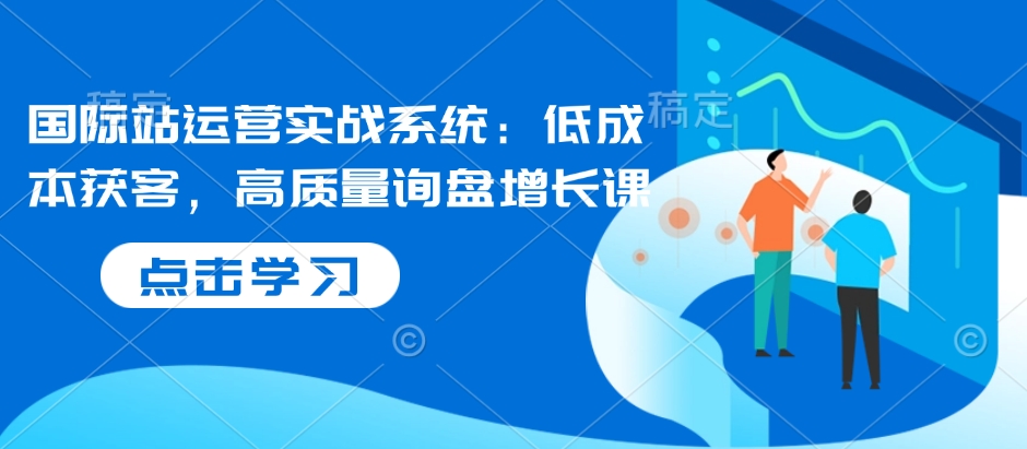 国际站运营实战系统：低成本获客，高质量询盘增长课-小白网创