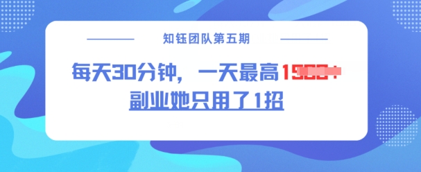 副业她只用了1招，每天30分钟，无脑二创，一天最高1.5k-小白网创