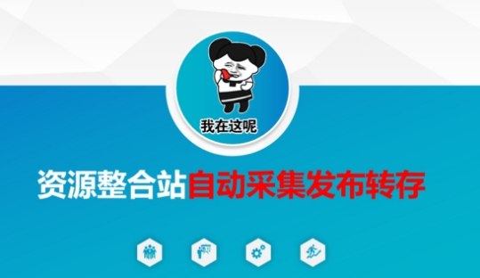 资源整合站自动采集发布转存，解放双手-小白网创