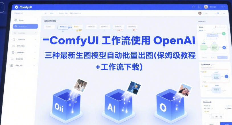 ComfyUI 工作流使用 OpenAI 三种最新生图模型自动批量出图(保姆级教程+工作流下载)-小白网创