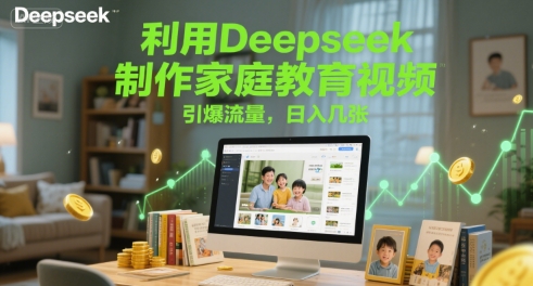 利用Deepseek制作家庭教育视频，引爆流量，日入几张-小白网创