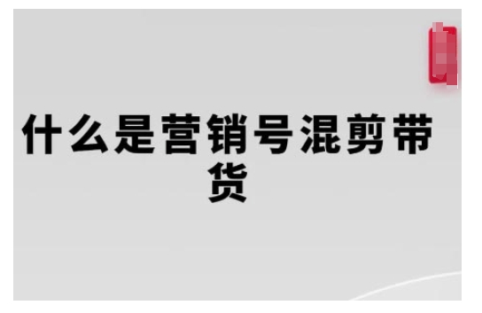 营销号混剪带货，从内容创作到流量变现的全流程，教你用营销号形式做混剪带货-小白网创