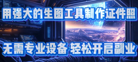 用强大的生图工具制作证件照，无需专业设备，轻松开启副业-小白网创
