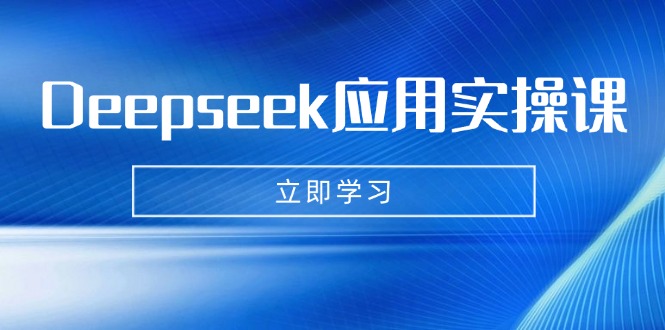 （14545期）Deepseek应用实操课：AI制作数字妈妈、写真、短视频，辅导作业，PPT制作等-小白网创