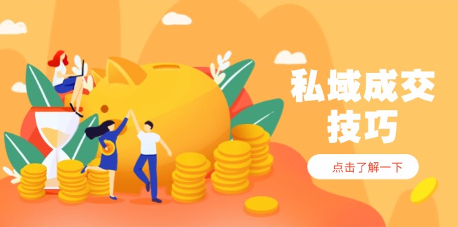 （14566期）私域成交技巧，帮你从入门到精通，破解四大痛点，快速变现，轻松收钱-小白网创