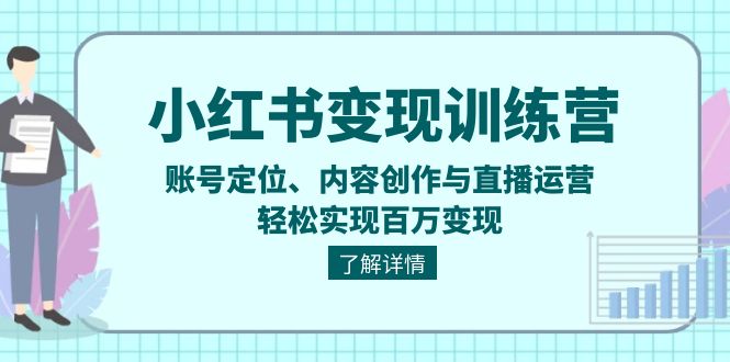 （13718期）小红书变现训练营：账号定位、内容创作与直播运营，轻松实现百万变现-小白网创