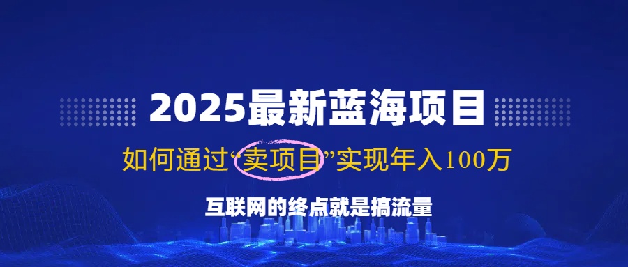（14305期）2025最新蓝海项目，零门槛轻松复制，月入10万+，新手也能操作！-小白网创