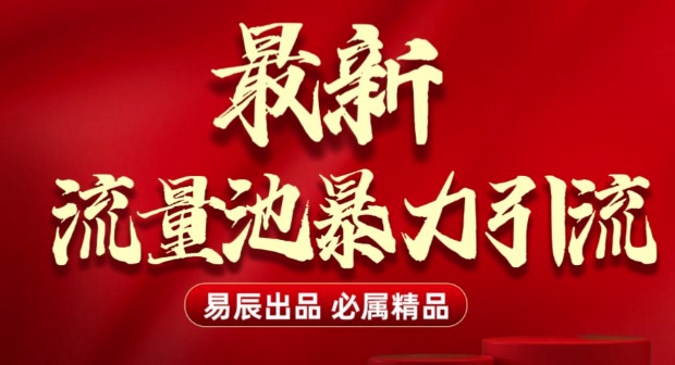 最新“流量池”无门槛暴力引流(全网首发)日引500+-小白网创