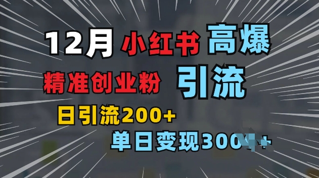 小红书一张图片“引爆”创业粉，单日+200+精准创业粉 可筛选付费意识创业粉【揭秘】-小白网创