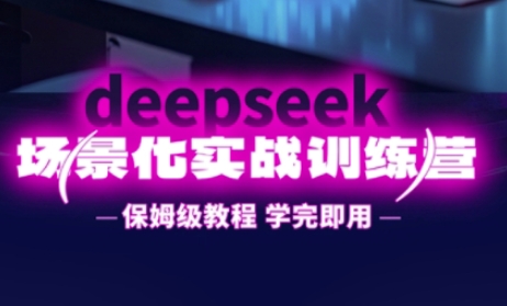 DeepSeek场景化实战训练营，保姆级教程，学完即用，手把手教你用DeepSeek提升效率-小白网创